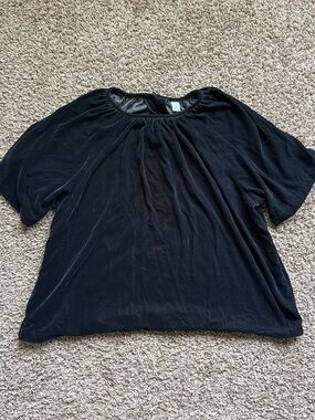 Old Navy Women’s Black Plus Size Short Sleeve Top Size 1X